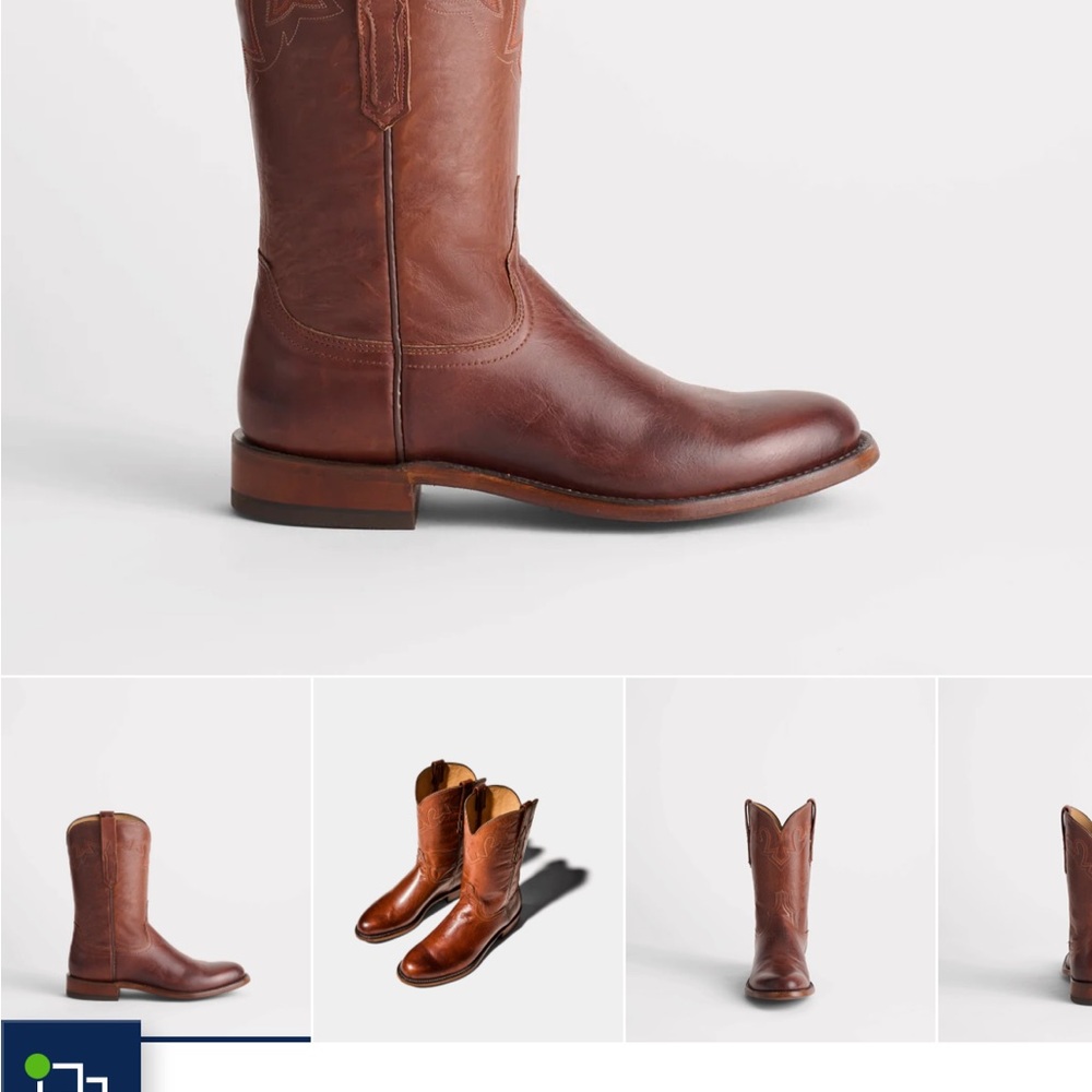 Lucchese Sunset Roper Tan Ranch Hand - Picture 2 of 6